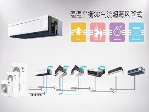 大金-溫濕平衡3D氣流超薄風管式室內(nèi)機